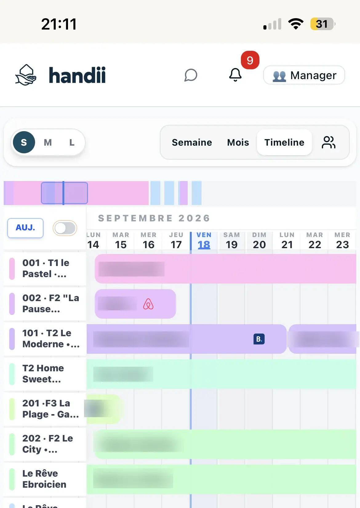 Planning interactif complet